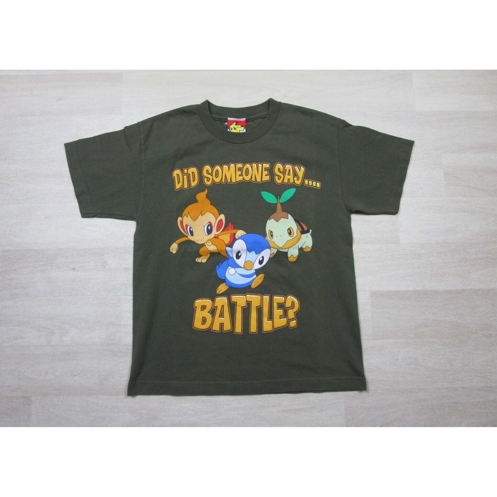 Vintage Pokemon T Shirt (L) Nintendo Youth Battle Revolution Game Y2K Giant Tag